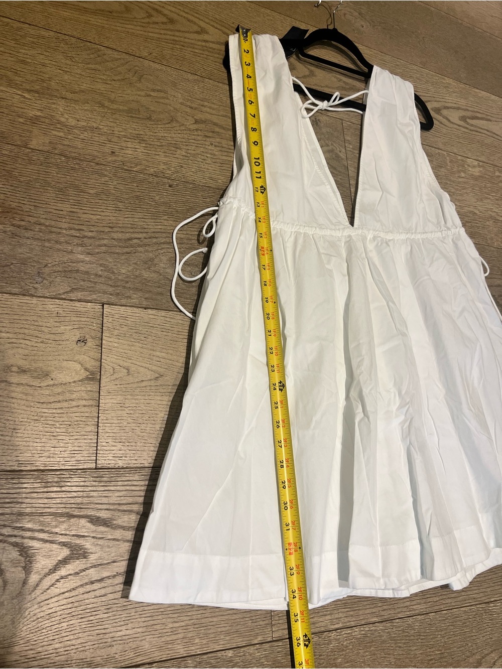 Abercrombie & Fitch Babydoll Poplin White Mini Dress XL - Picture 8 of 11